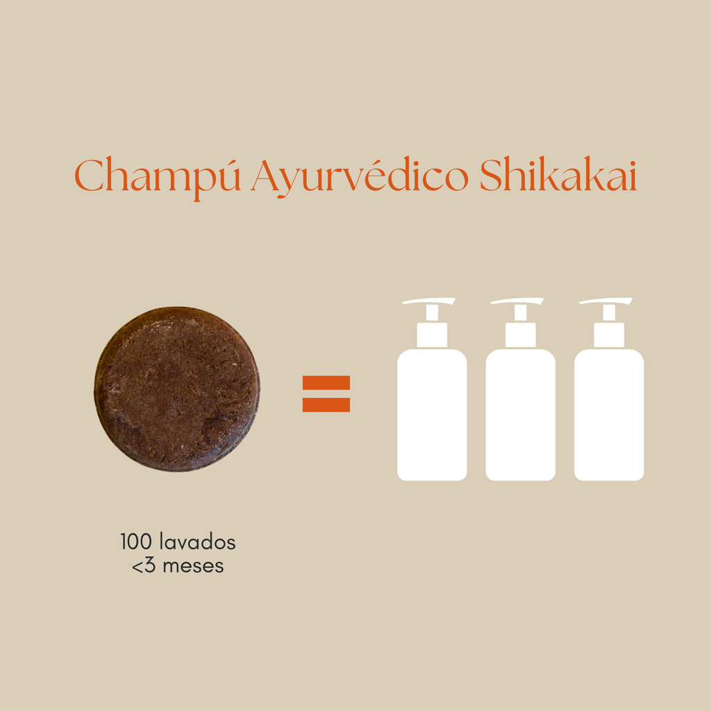 Champú Ayurvédico Shikakai - 4 plantas sagradas para revivir tu cabello