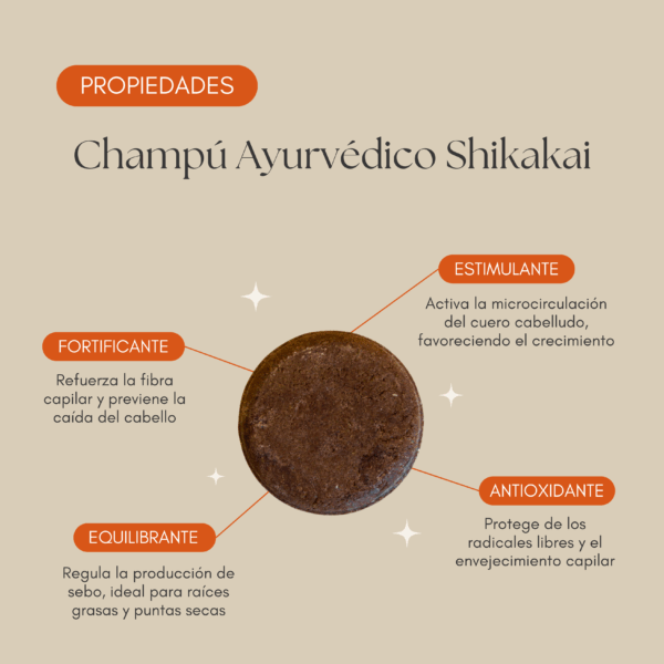 propiedades champú de shikakai fortificante, estimula el crecimiento antioxidante elimina la caspa Set Ritual de Belleza Ancestral