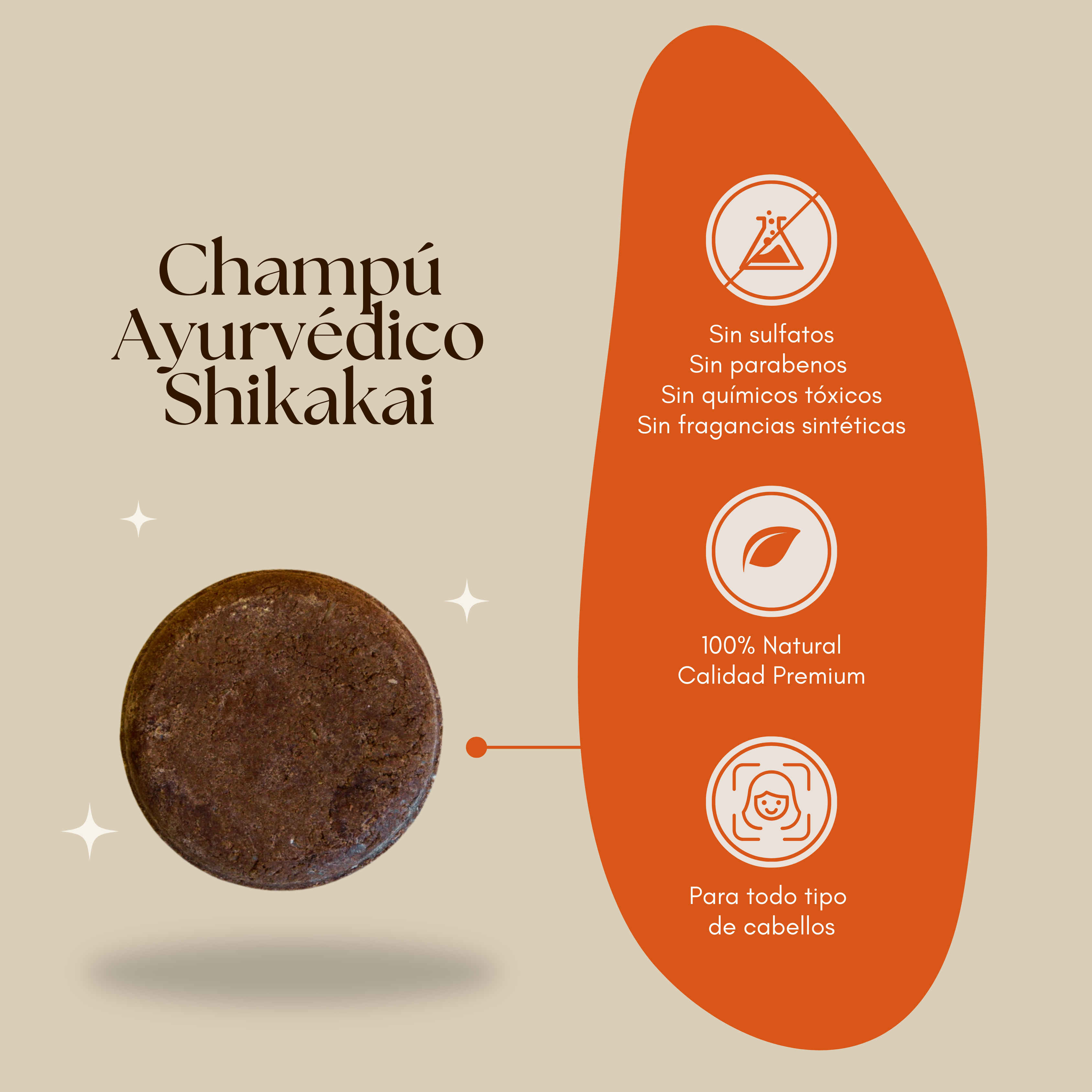 Champú Ayurvédico Shikakai 100g
