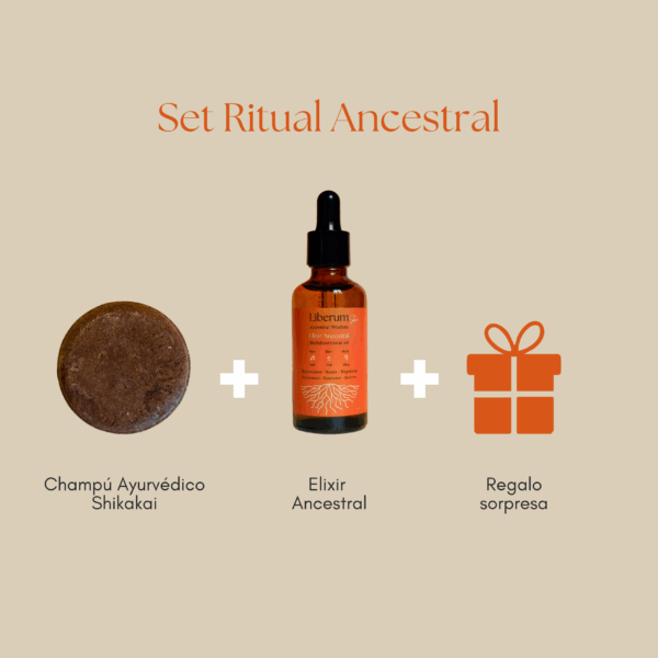 set ritual de belleza ancestral incluye champú ayurvédico de shikakai elixir ancestral y un regalo sorpresa Set Ritual de Belleza Ancestral