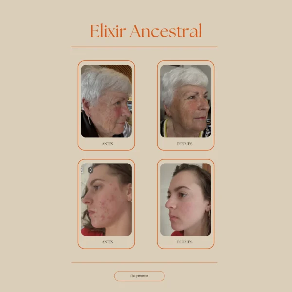 elixir ancestral aceite multifunción para rostro, piel, cabello y uñas rejuvenecedor natural Set Ritual de Belleza Ancestral