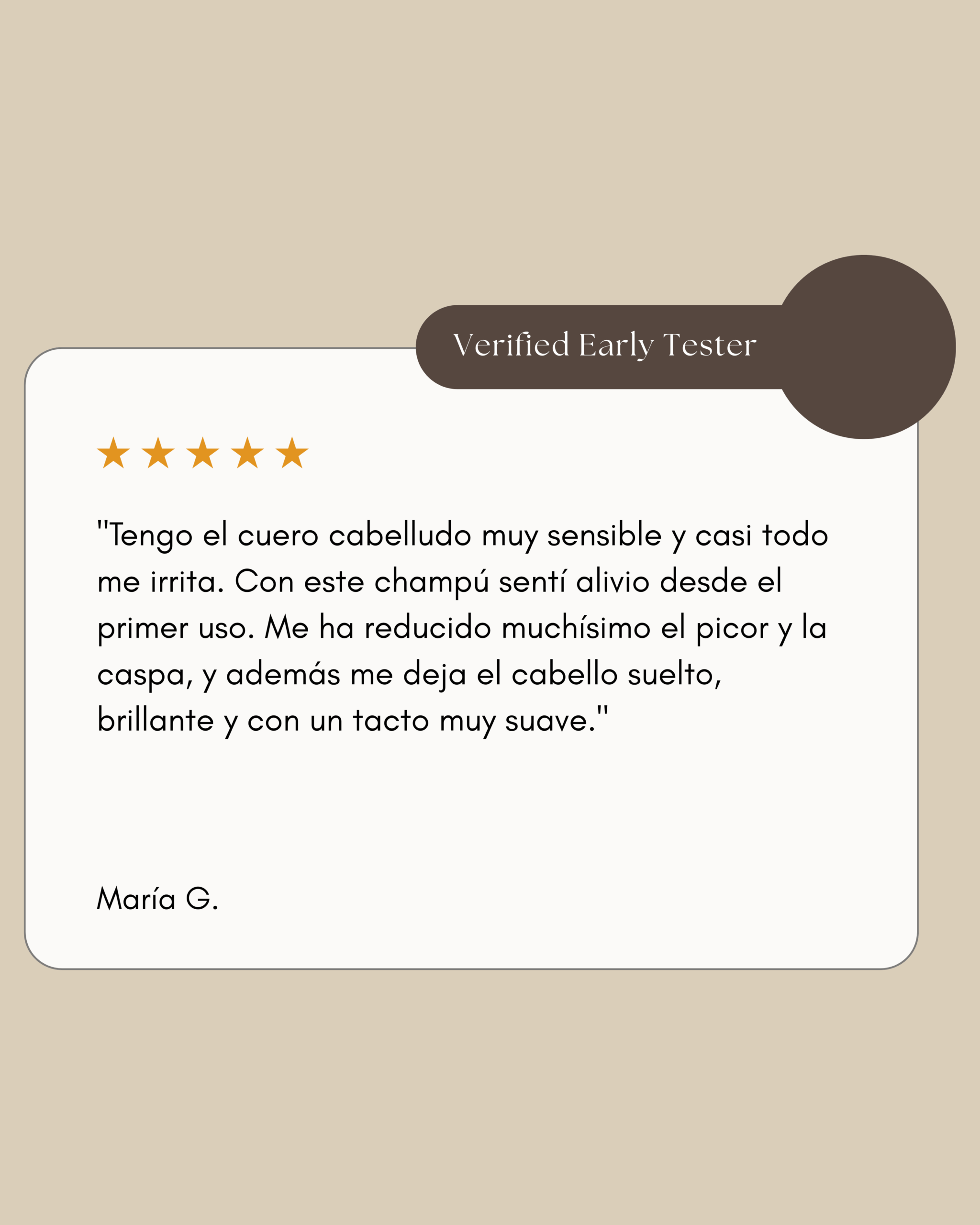 reseña positiva de champú de shikakai reduce picor y elimina la caspa y deja cabello brillante